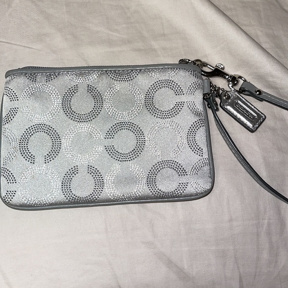 Coach Bags Silver Coach Wristlet Poshmark